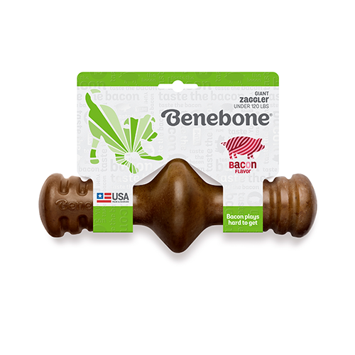 Jouet à mâcher pour Chiens zaggler au bacon Benebone