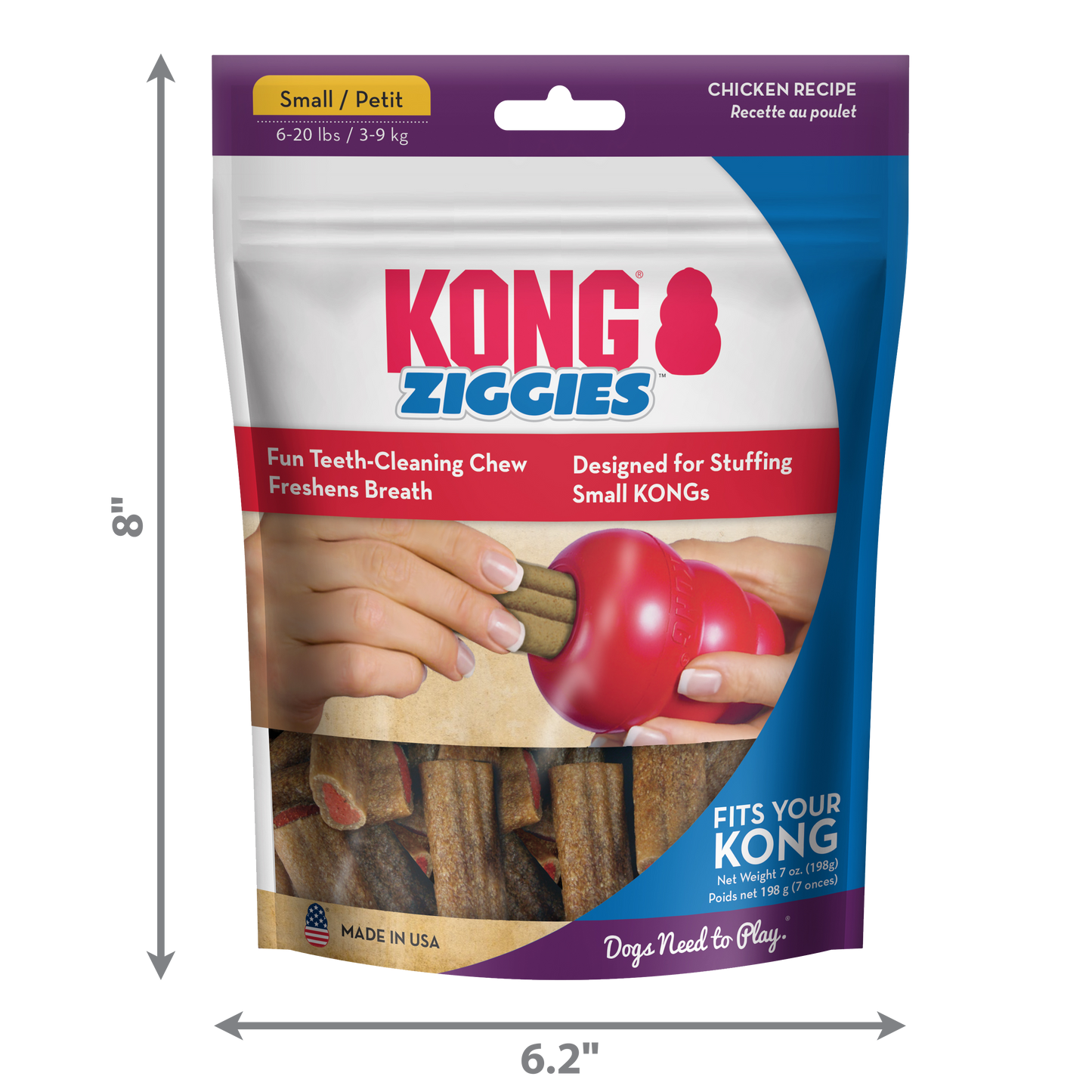 Gâteries Ziggies pour Jouet Kong - KONG