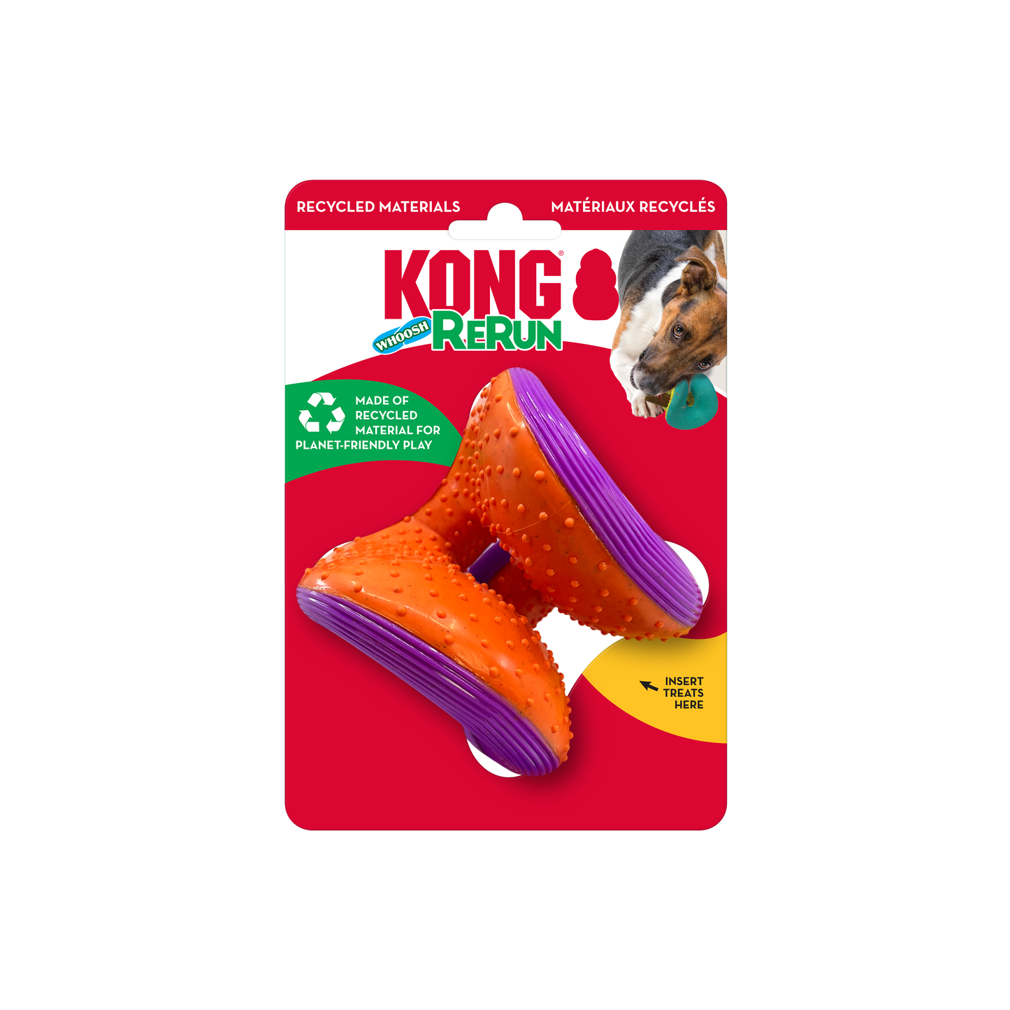 Jouet Kong Whoosh ReRun Pour Chien