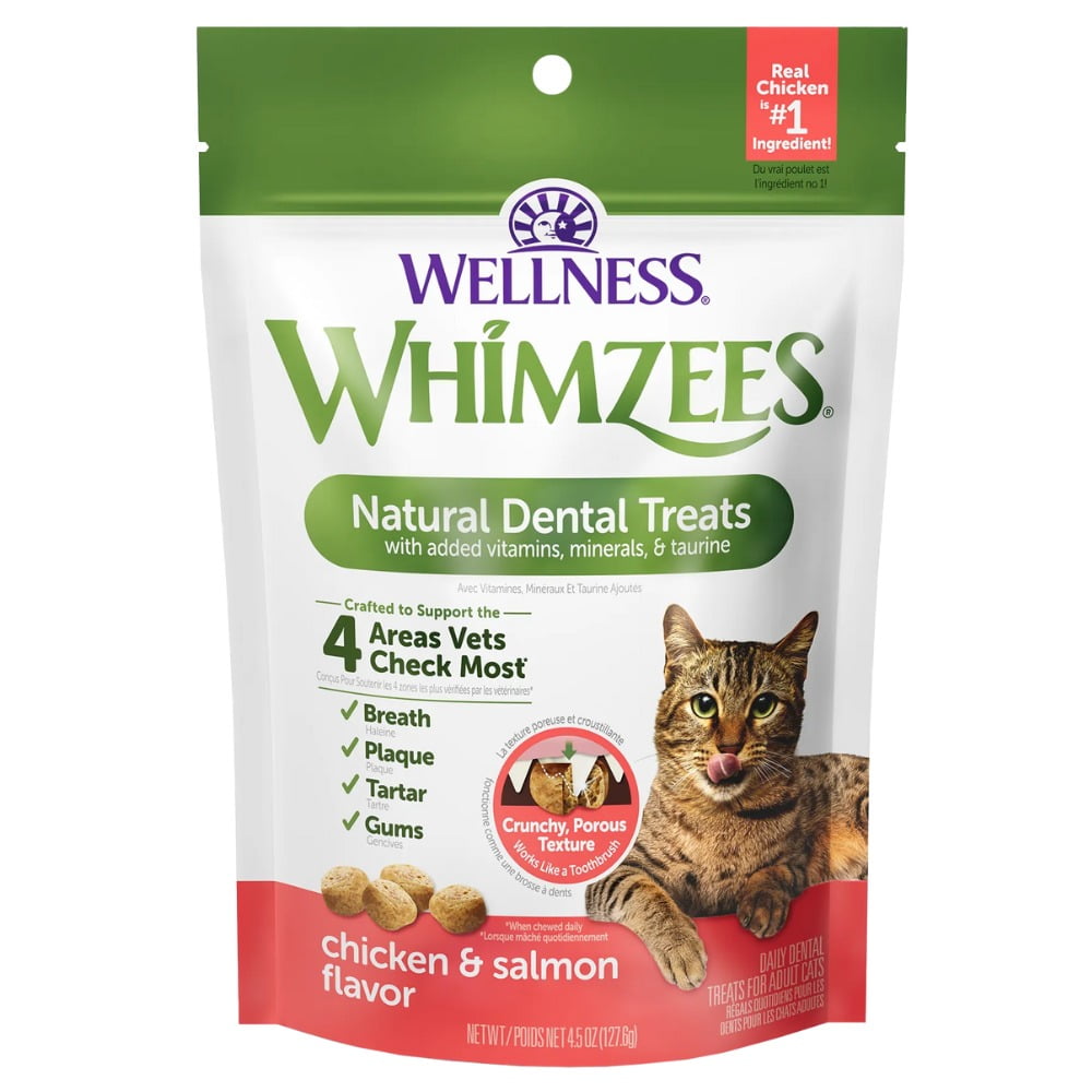 Gâteries dentaires naturelles Whimzees pour chat