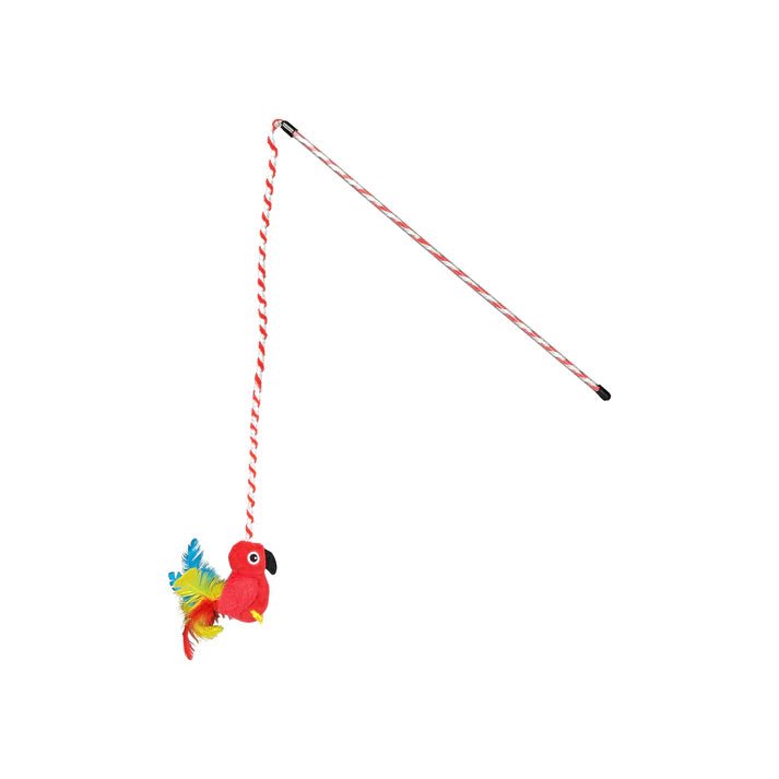Jouet pour chat Multipet Margaritaville Wand avec oiseau rouge - Moi & Mon Humain