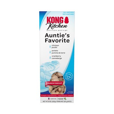 Gâterie croquante Kong ( auntie's favorite) poulet, pomme de terre et canneberge