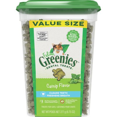 Gâterie dentaire pour chat greenies à la saveur d'herbe à chat