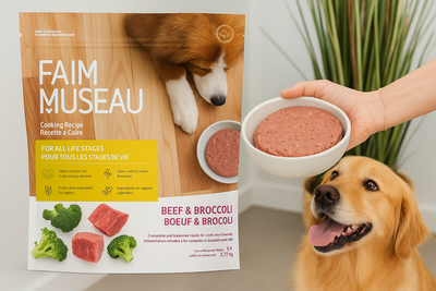 Faim Museau Bœuf & Brocoli recette à cuire, Grade humain