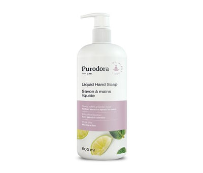 Purodora Lab Savon à Main Liquide - Menthe Et Lime 473ml