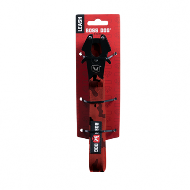 BOSS DOG LAISSE CAMO ROUGE