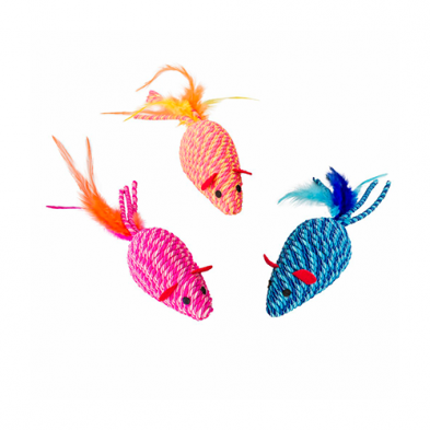 SALE  Spot® Elasteeez Mouse & Feather Assorted Cat Toy