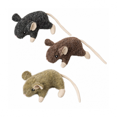 Spot® Wool Mouse Willie with Catnip 3.4" Assorted Cat Toy