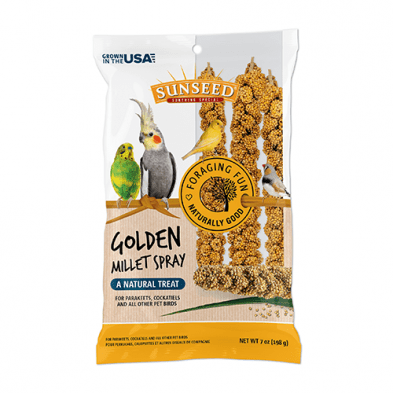 Sunseed® Golden Millet Spray Natural Treat 7 oz Bag (12 ct) - Moi & Mon Humain
