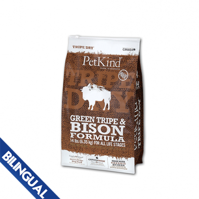 PetKind® Tripe Dry® Green Tripe & Bison Formula Dry Dog Food 14 lb