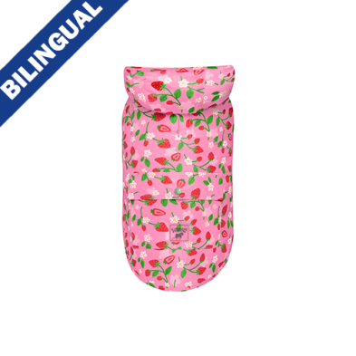Canada Pooch® Pick Me Poncho Strawberries Size 24