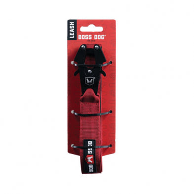 Boss Dog® Boss Tactical™ Red Leash 1.25" x 4ft