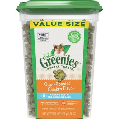 Gâterie dentaire pour chat greenies à la saveur de poulet
