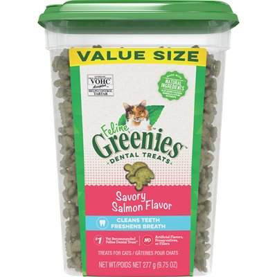 Gâterie dentaire pour chat greenies à la saveur de saumon