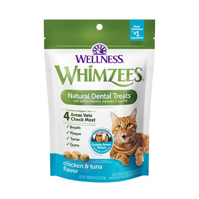 Gâteries dentaires naturelles Whimzees pour chat