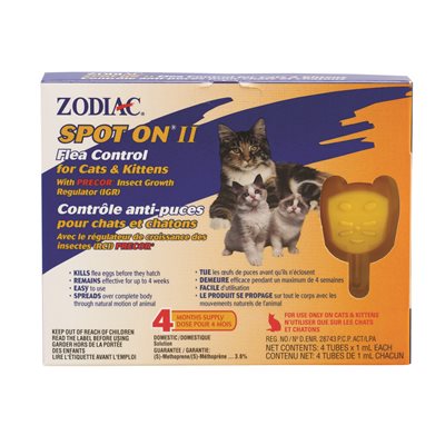 Contrôle anti-puces pour chat et chatons