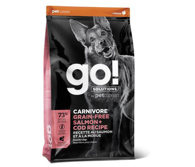 Nourriture chien GO sans grains saumon et morue 22 lbs