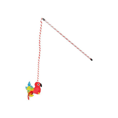 Jouet pour chat Multipet Margaritaville Wand avec oiseau rouge - Moi & Mon Humain