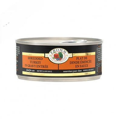 Fromm Four-Star Canned Cat Food Shredded Turkey in Gravy